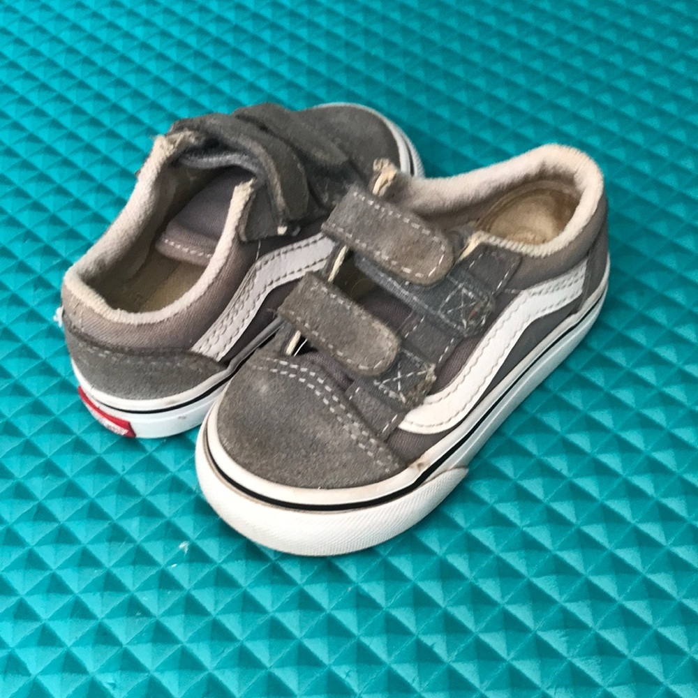 VANS Old Skool Baby Boy Doble Strap Suede Upper Shoes | 5